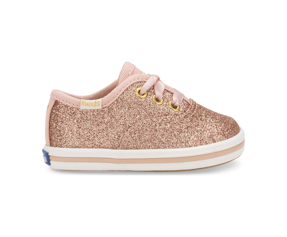 Keds Kids Sneakers Rose Gold - Kate Spade new york Champion Glitter Crib - 519ZBJMFX